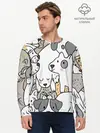 Мужской лонгслив базовый / Собачье собрание (P007_P004ooo2600139, P004ooo2600139)