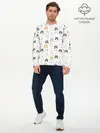 Мужской лонгслив базовый / Толстые котики (P007_P004ooo2602213, P004ooo2602213)