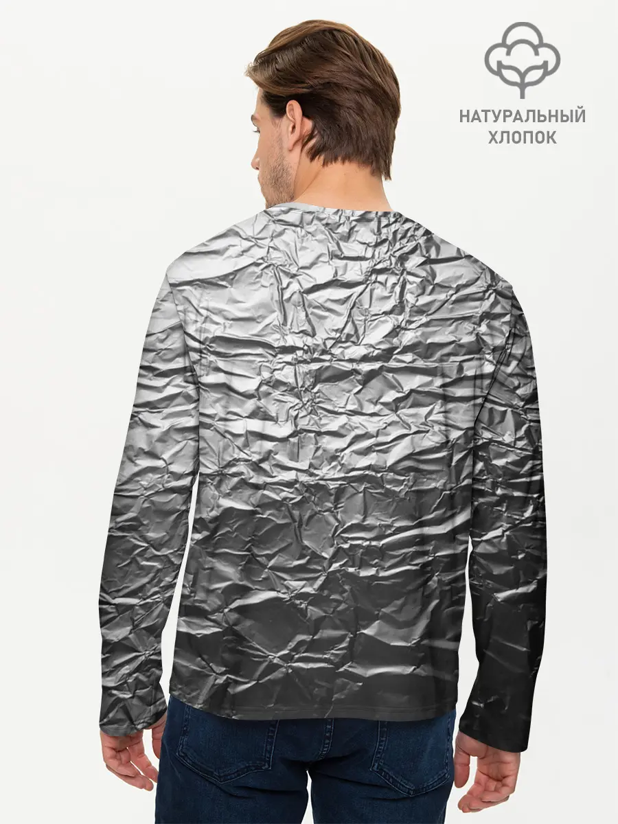 Мужской лонгслив базовый / Фольга (P007_P004ooo2601891, P004ooo2601891)