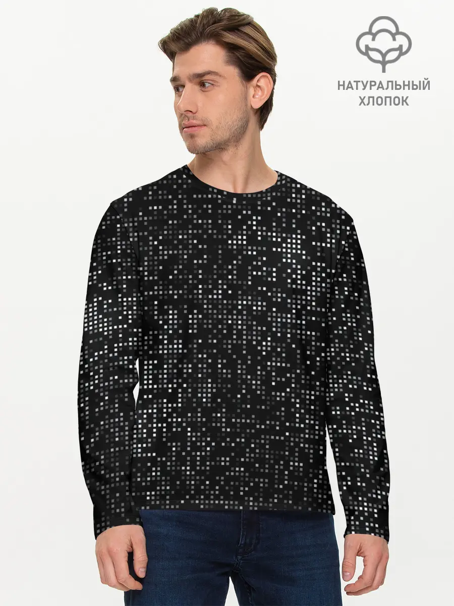 Мужской лонгслив базовый / Блестящие полутона (P007_P004ooo2603525, P004ooo2603525)