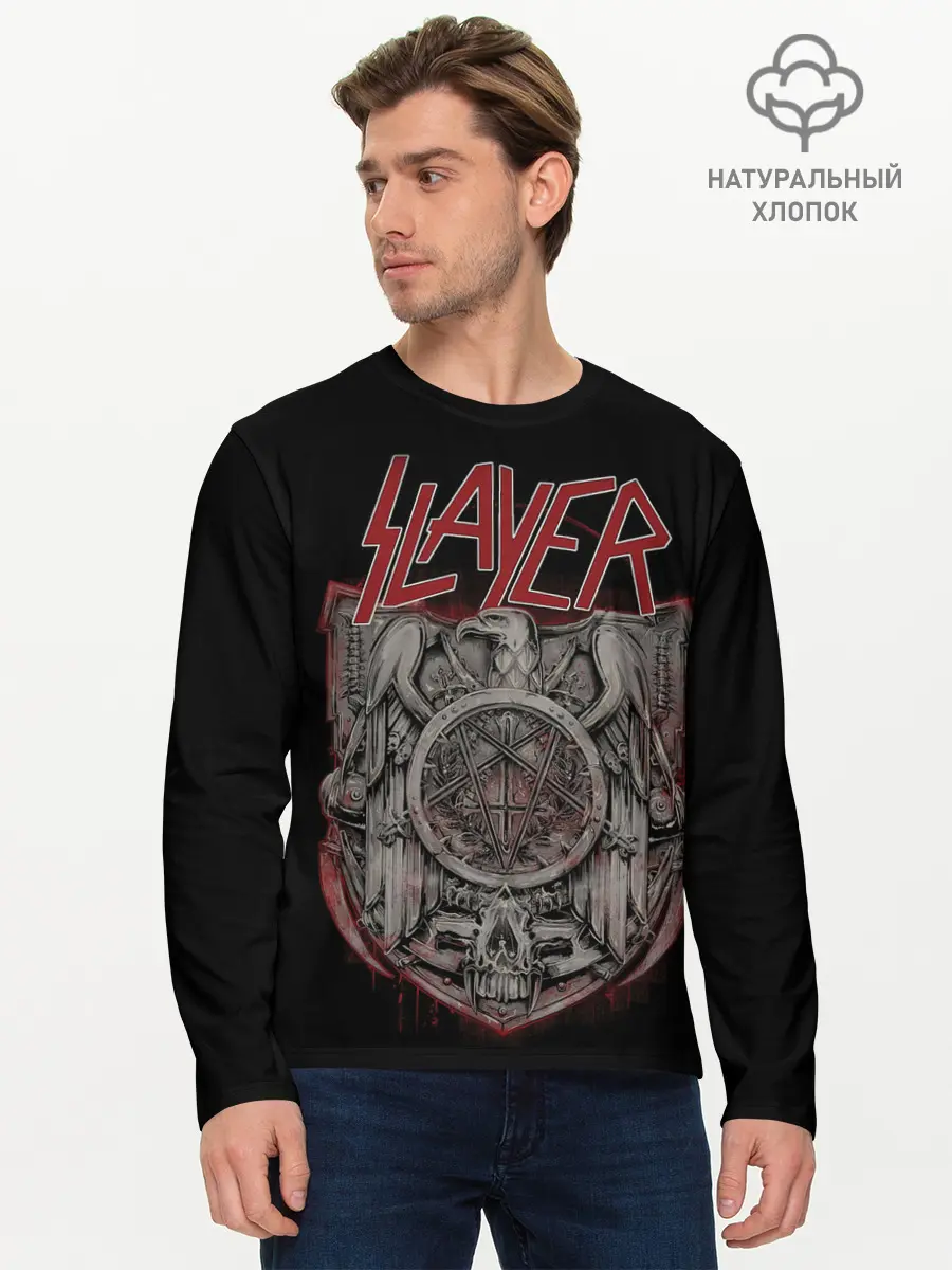 Мужской лонгслив базовый / SLAYER | СЛЭЙЕР (P007_P004ooo2603697, P004ooo2603697)