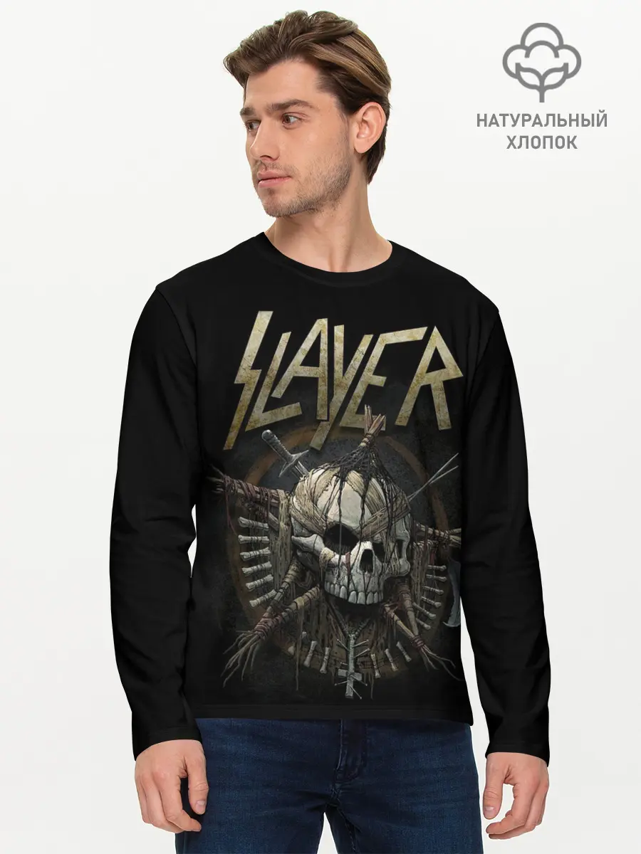 Мужской лонгслив базовый / Slayer (P007_P004ooo2603705, P004ooo2603705)