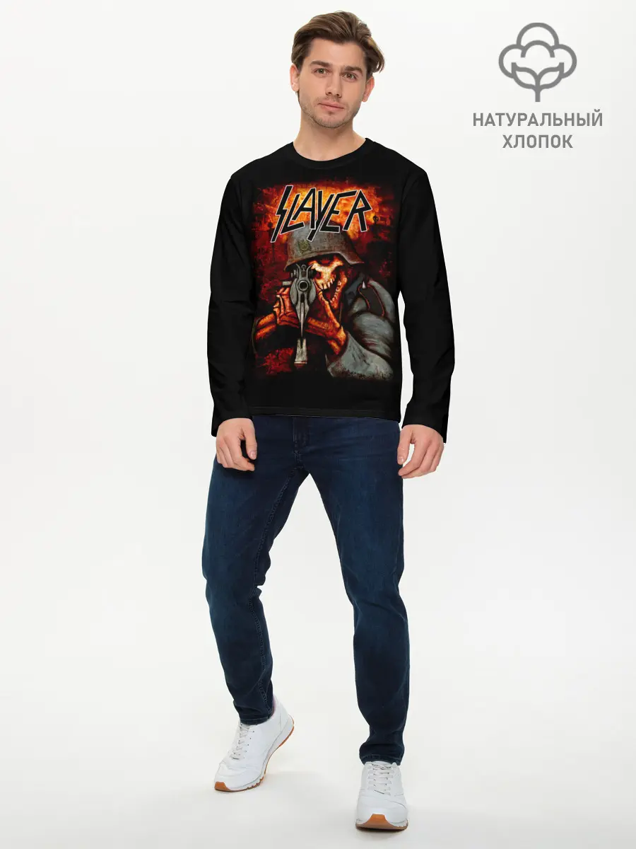 Мужской лонгслив базовый / SLAYER | СЛЭЙЕР (P007_P004ooo2603729, P004ooo2603729)