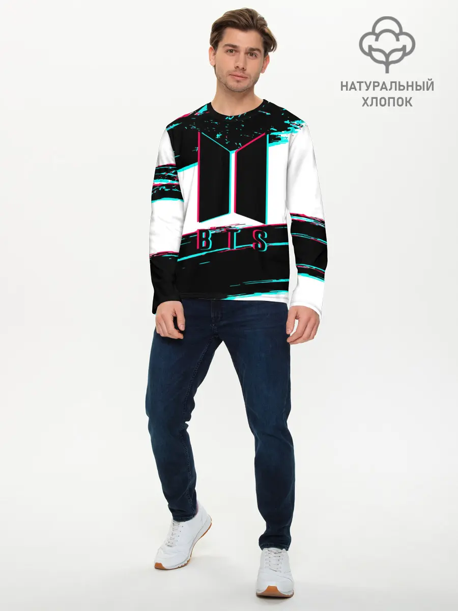 Мужской лонгслив базовый / BTS (P007_P004ooo2603885, P004ooo2603885)