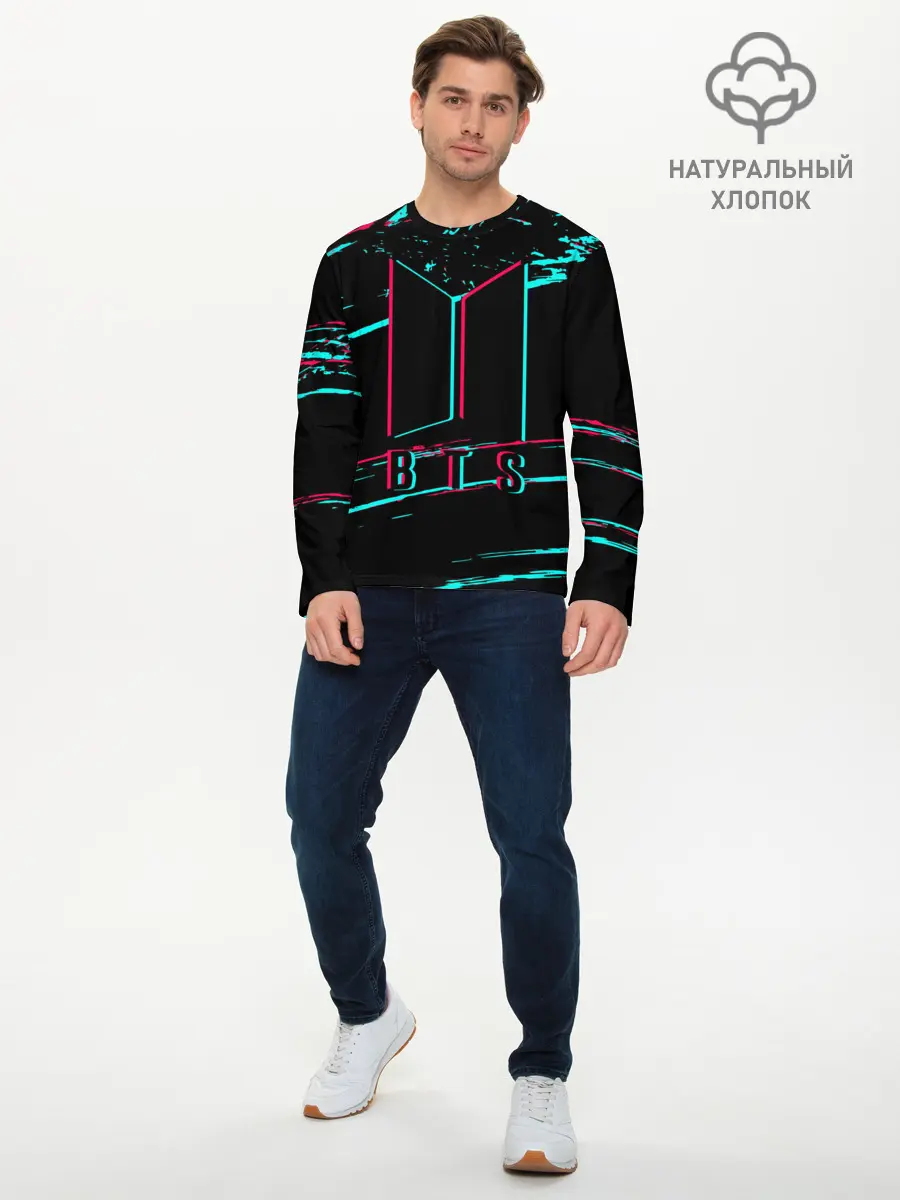 Мужской лонгслив базовый / BTS (P007_P004ooo2603887, P004ooo2603887)