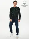 Мужской лонгслив базовый / Свет сияние погружение блики (P007_P004ooo2609213, P004ooo2609213)