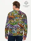Мужской лонгслив базовый / Уличные граффити (P007_P004ooo2606743, P004ooo2606743)