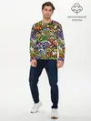Мужской лонгслив базовый / Уличные граффити (P007_P004ooo2606743, P004ooo2606743)