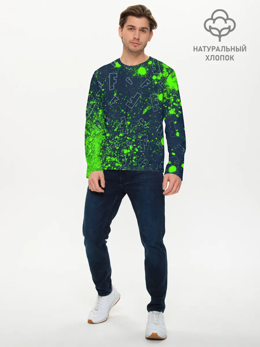 Мужской лонгслив базовый / FORTNITE / ФОРТНАЙТ (P007_P004ooo2611317, P004ooo2611317)