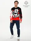 Мужской лонгслив базовый / KILLA красные брызги (P007_P004ooo2612911, P004ooo2612911)
