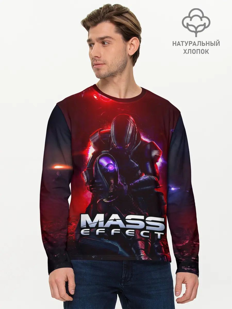Мужской лонгслив базовый / Mass Effect (P007_P004ooo2615597, P004ooo2615597)