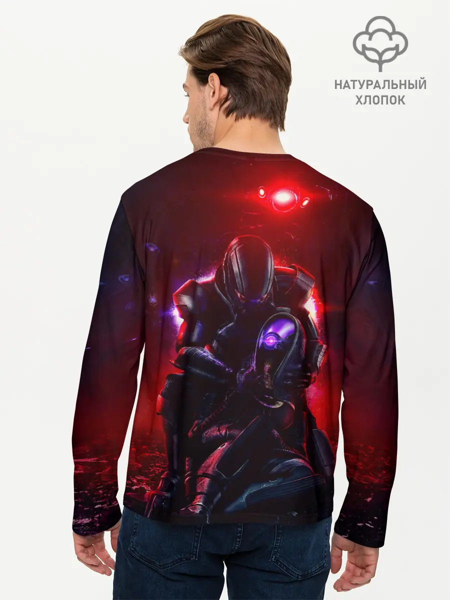Мужской лонгслив базовый / Mass Effect (P007_P004ooo2615597, P004ooo2615597)