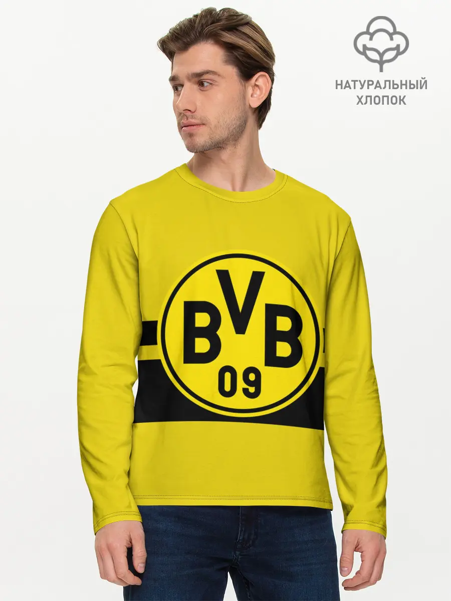 Мужской лонгслив базовый / BORUSSIA DORTMUND (P007_P004ooo2615849, P004ooo2615849)