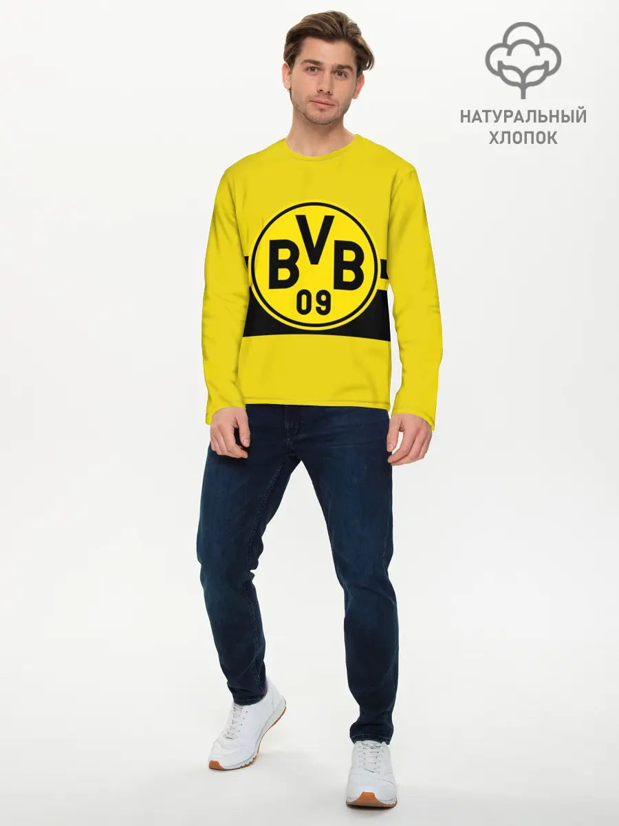 Мужской лонгслив базовый / BORUSSIA DORTMUND (P007_P004ooo2615849, P004ooo2615849)