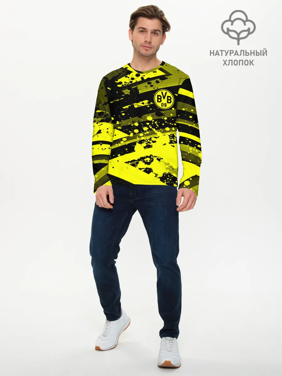 Мужской лонгслив базовый / Borussia Dortmund (P007_P004ooo2616001, P004ooo2616001)
