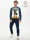 Мужской лонгслив базовый / Wonder Woman (P007_P004ooo2618413, P004ooo2618413)