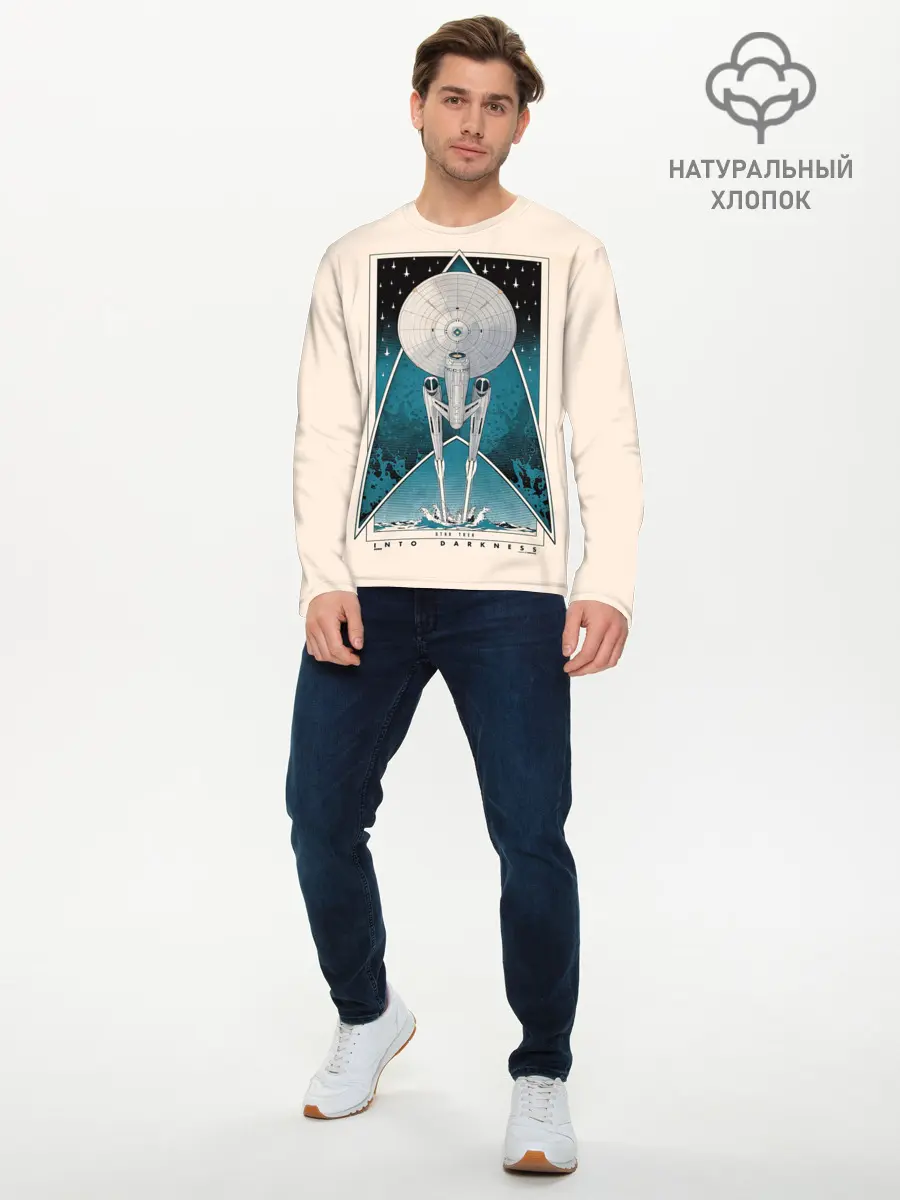 Мужской лонгслив базовый / Star Trek (P007_P004ooo2620739, P004ooo2620739)