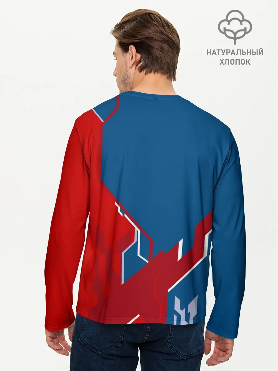 Мужской лонгслив базовый / Знак Супермен (P007_P004ooo2620721, P004ooo2620721)