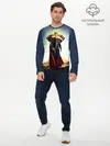 Мужской лонгслив базовый / Superman (P007_P004ooo2621083, P004ooo2621083)