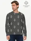 Мужской лонгслив базовый / Голова с острова Пасхи (P007_P004ooo2620693, P004ooo2620693)