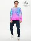Мужской лонгслив базовый / Акварельные пятна (P007_P004ooo2622047, P004ooo2622047)