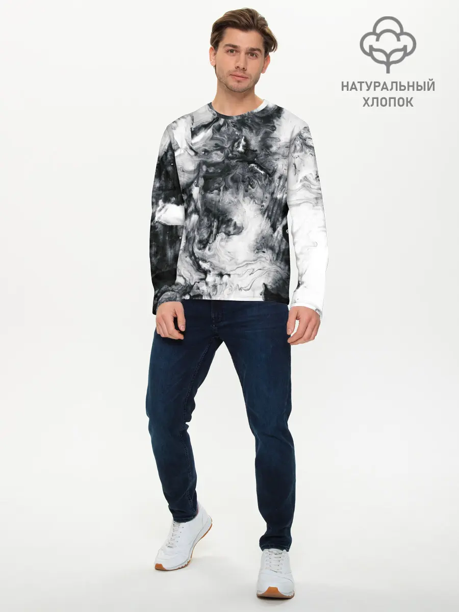 Мужской лонгслив базовый / МРАМОР (P007_P004ooo2625771, P004ooo2625771)
