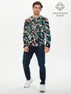 Мужской лонгслив базовый / Линии в пространстве (P007_P004ooo2624501, P004ooo2624501)