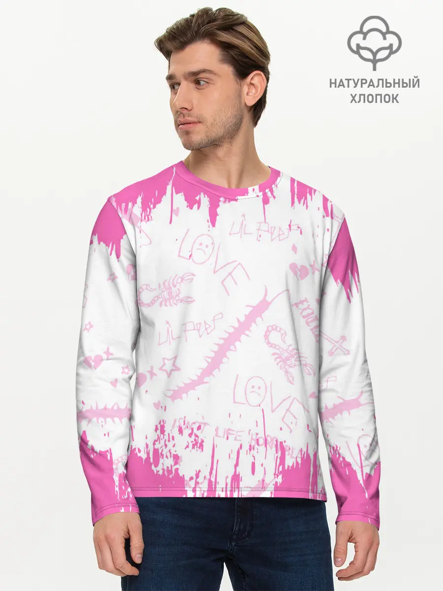 Мужской лонгслив базовый / LIL PEEP / ЛИЛ ПИП (P007_P004ooo2624703, P004ooo2624703)