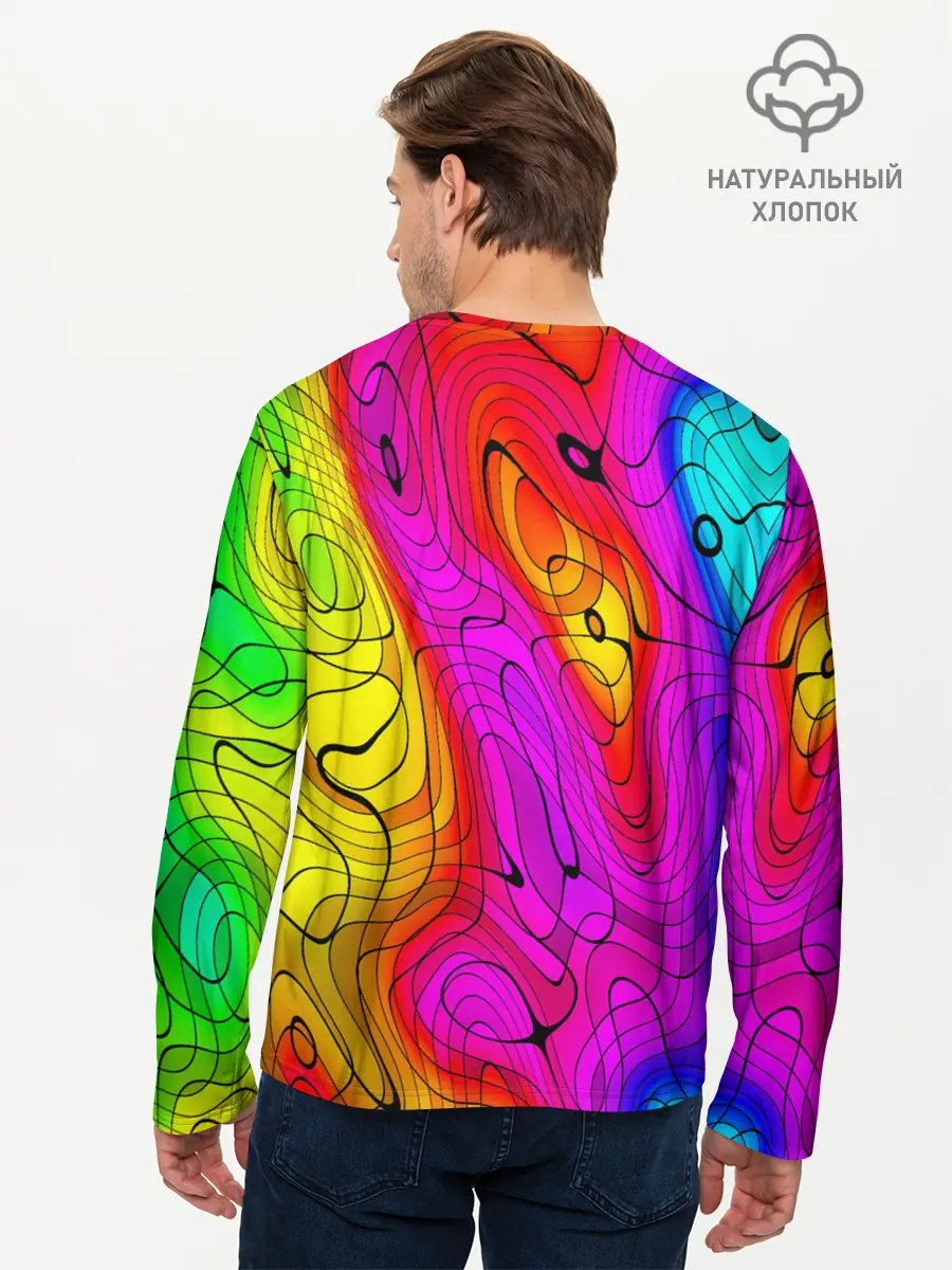 Мужской лонгслив базовый / Fall Guys (P007_P004ooo2628945, P004ooo2628945)