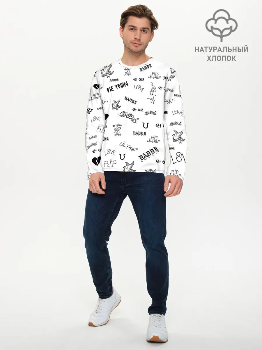 Мужской лонгслив базовый / Lil Peep (P007_P004ooo2626437, P004ooo2626437)