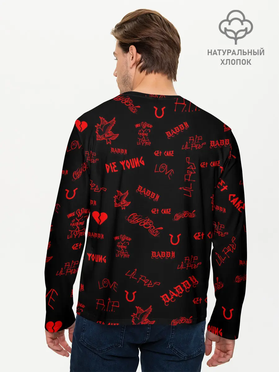 Мужской лонгслив базовый / Lil Peep (P007_P004ooo2626599, P004ooo2626599)