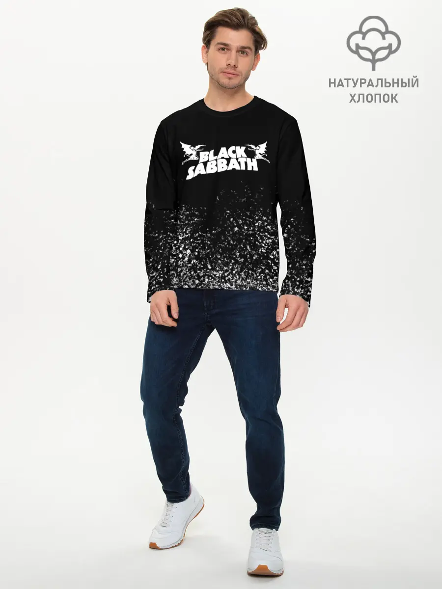Мужской лонгслив базовый / Black Sabbath (P007_P004ooo2630125, P004ooo2630125)