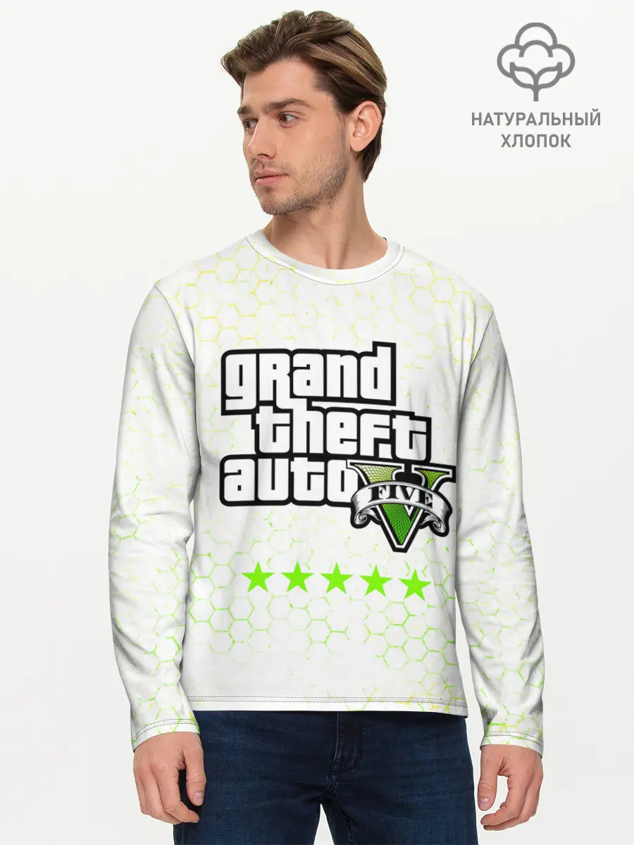 Мужской лонгслив базовый / GTA 5 / ГТА 5 (P007_P004ooo2631523, P004ooo2631523)