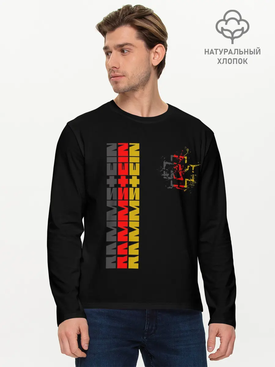 Мужской лонгслив базовый / RAMMSTEIN (P007_P004ooo2635145, P004ooo2635145)