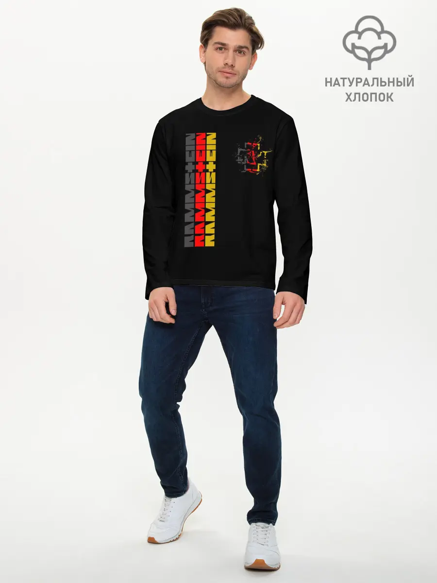 Мужской лонгслив базовый / RAMMSTEIN (P007_P004ooo2635145, P004ooo2635145)