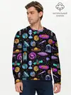 Мужской лонгслив базовый / космос (P007_P004ooo2637359, P004ooo2637359)