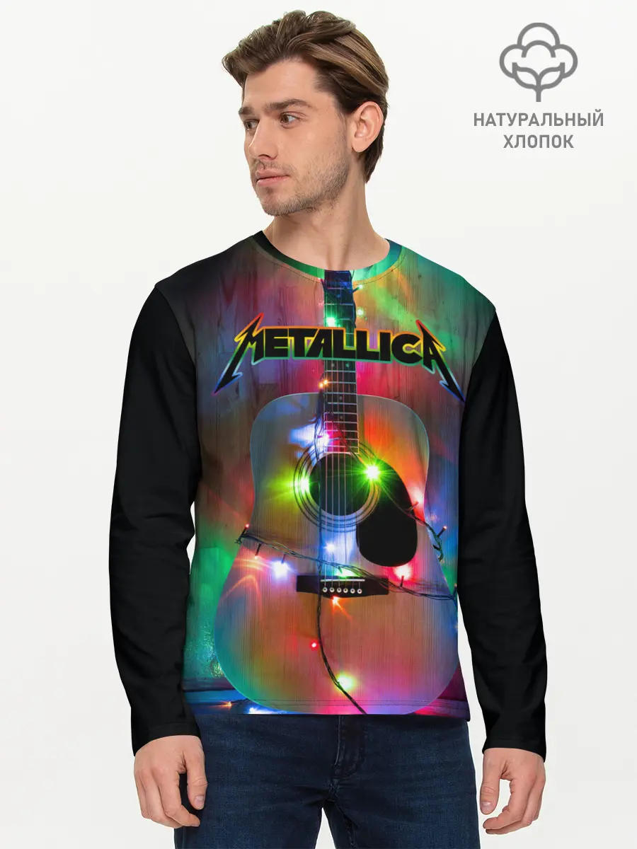 Мужской лонгслив базовый / Metallica (P007_P004ooo2646607, P004ooo2646607)