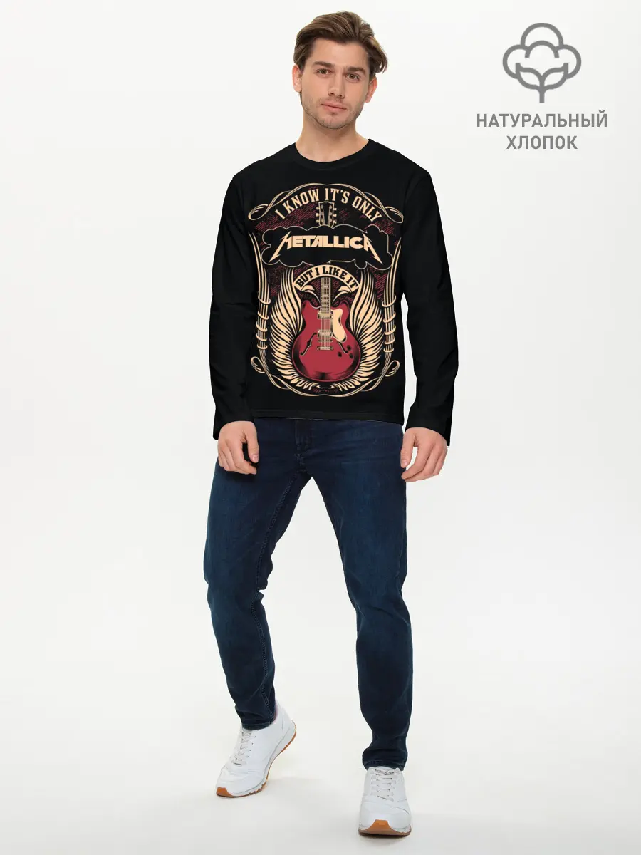 Мужской лонгслив базовый / Metallica (P007_P004ooo2646609, P004ooo2646609)