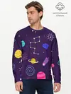 Мужской лонгслив базовый / Космический пейзаж (P007_P004ooo2647437, P004ooo2647437)