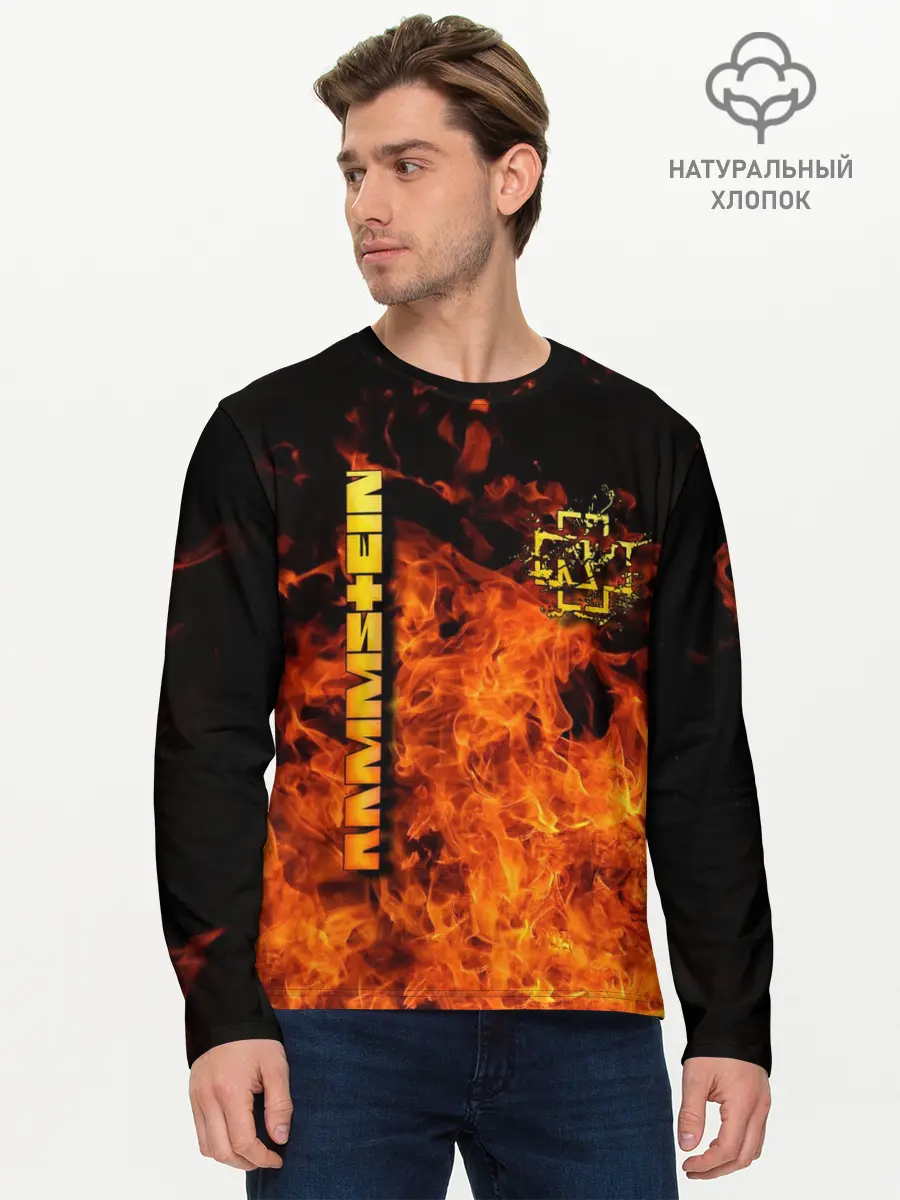 Мужской лонгслив базовый / RAMMSTEIN (P007_P004ooo2643677, P004ooo2643677)
