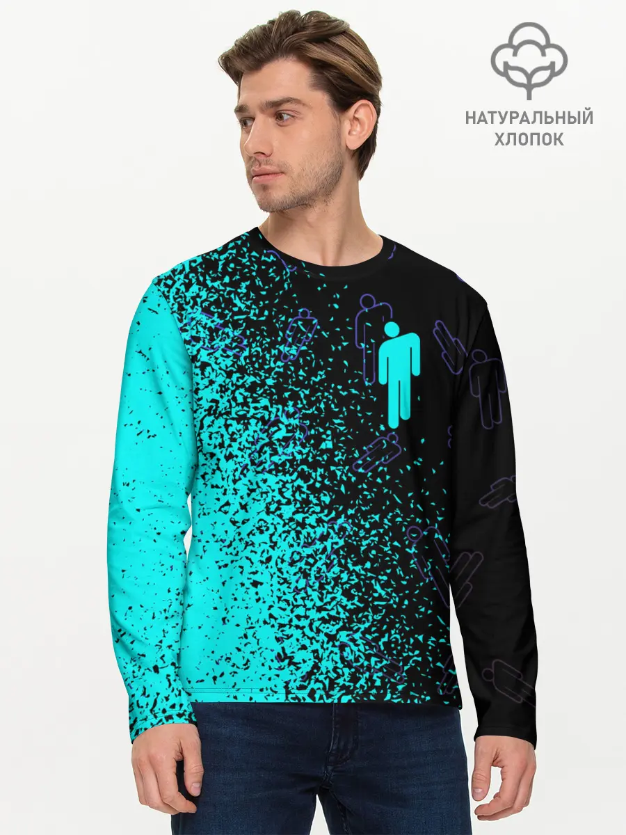 Мужской лонгслив базовый / BILLIE EILISH / БИЛЛИ АЙЛИШ (P007_P004ooo2649573, P004ooo2649573)