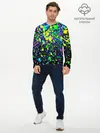 Мужской лонгслив базовый / Неоновые краски лета (P007_P004ooo2650435, P004ooo2650435)