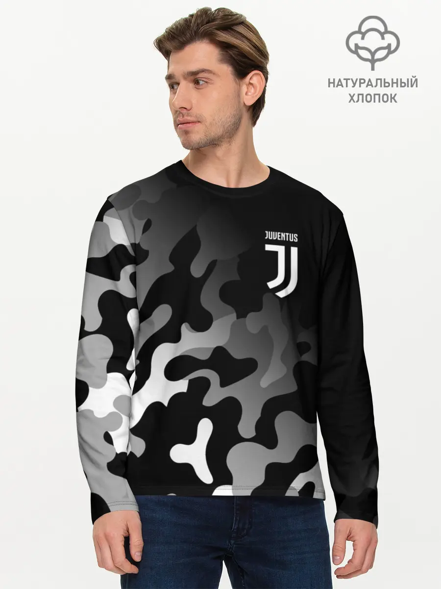 Мужской лонгслив базовый / JUVENTUS / ЮВЕНТУС (P007_P004ooo2650517, P004ooo2650517)