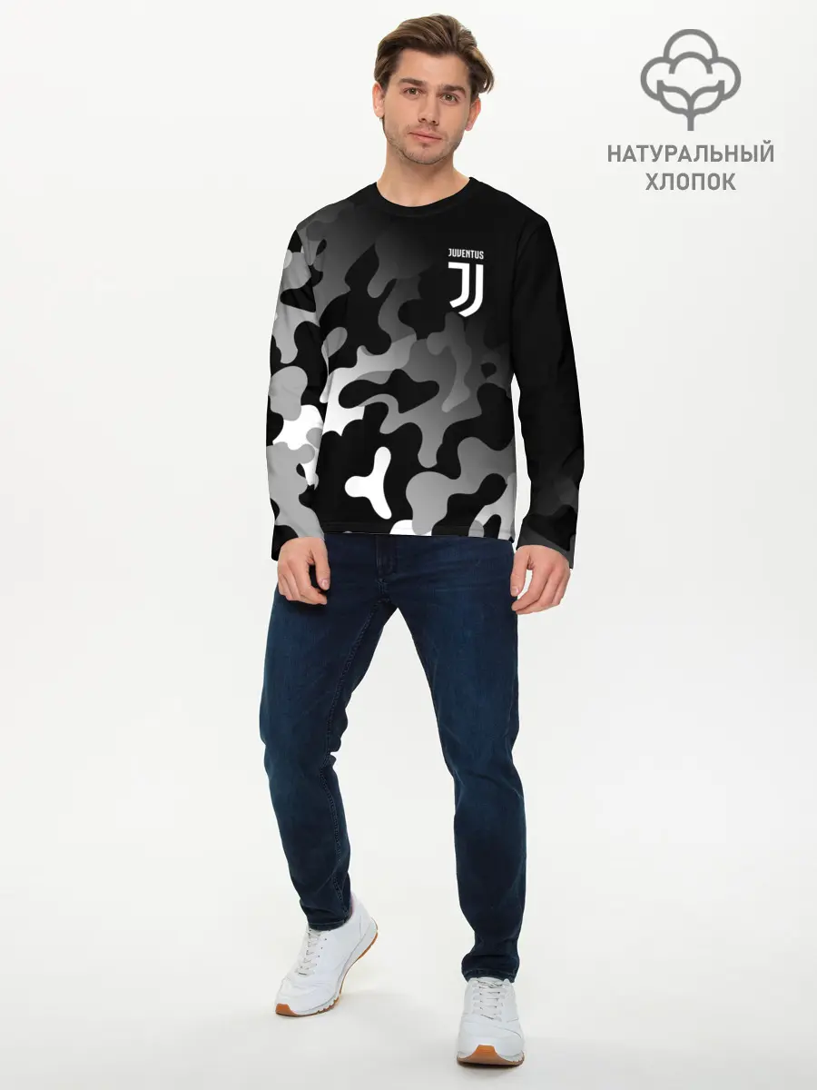 Мужской лонгслив базовый / JUVENTUS / ЮВЕНТУС (P007_P004ooo2650517, P004ooo2650517)
