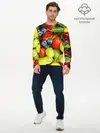 Мужской лонгслив базовый / Фруктовый рай (P007_P004ooo2648635, P004ooo2648635)