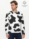 Мужской лонгслив базовый / COW PRINT (P007_P004ooo2647941, P004ooo2647941)