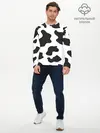 Мужской лонгслив базовый / COW PRINT (P007_P004ooo2647941, P004ooo2647941)