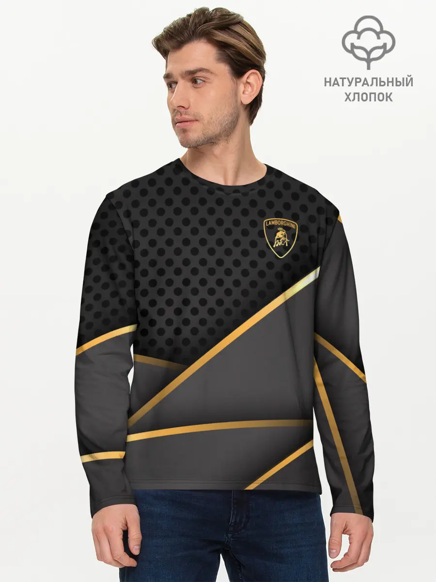 Мужской лонгслив базовый / Lamborghini (P007_P004ooo2651861, P004ooo2651861)