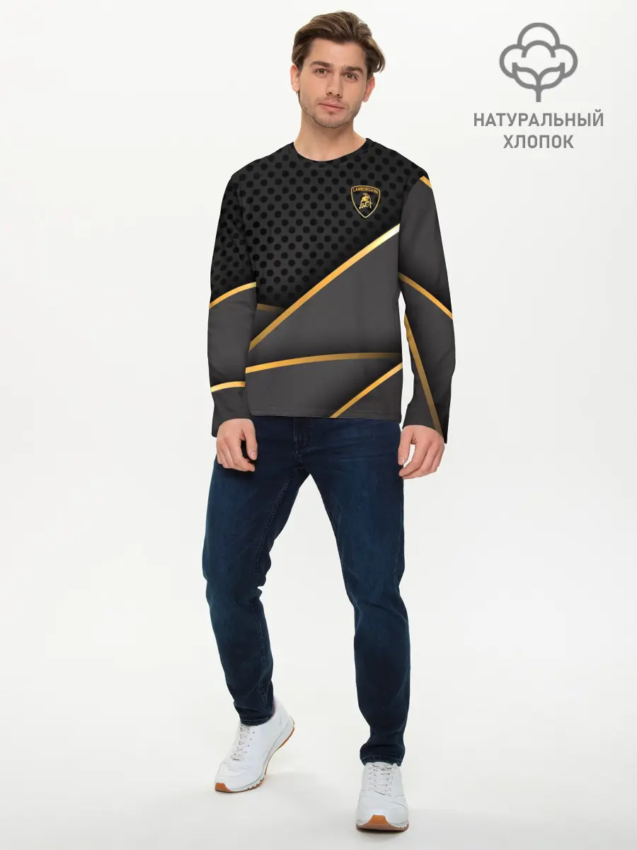 Мужской лонгслив базовый / Lamborghini (P007_P004ooo2651861, P004ooo2651861)