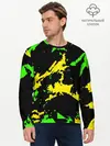 Мужской лонгслив базовый / Желто-зеленый (P007_P004ooo2651823, P004ooo2651823)